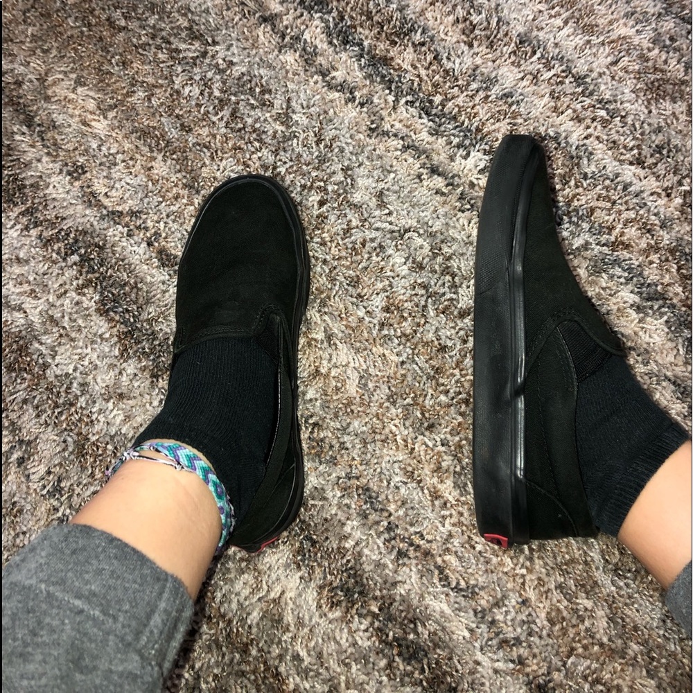 Black Slip on vans